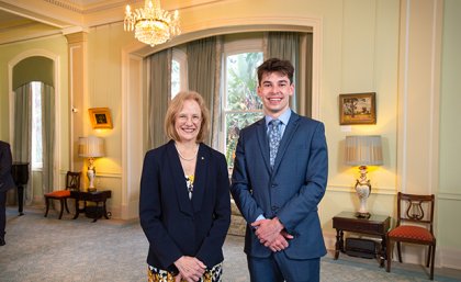 Jeremy Hunt with Queensland Governor, The Honourable Dr Jeanette Young