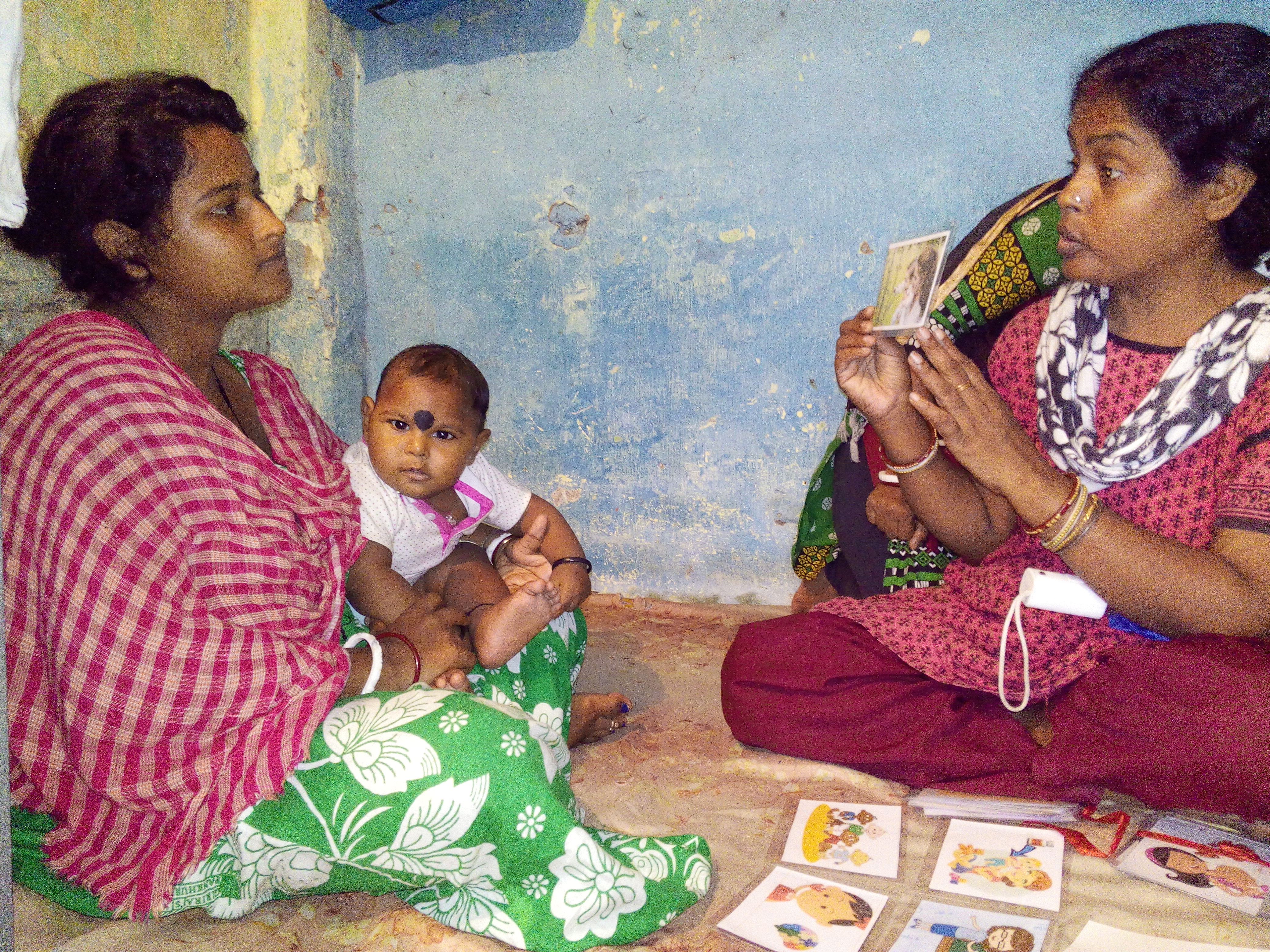 Community Disability Worker and mother training session