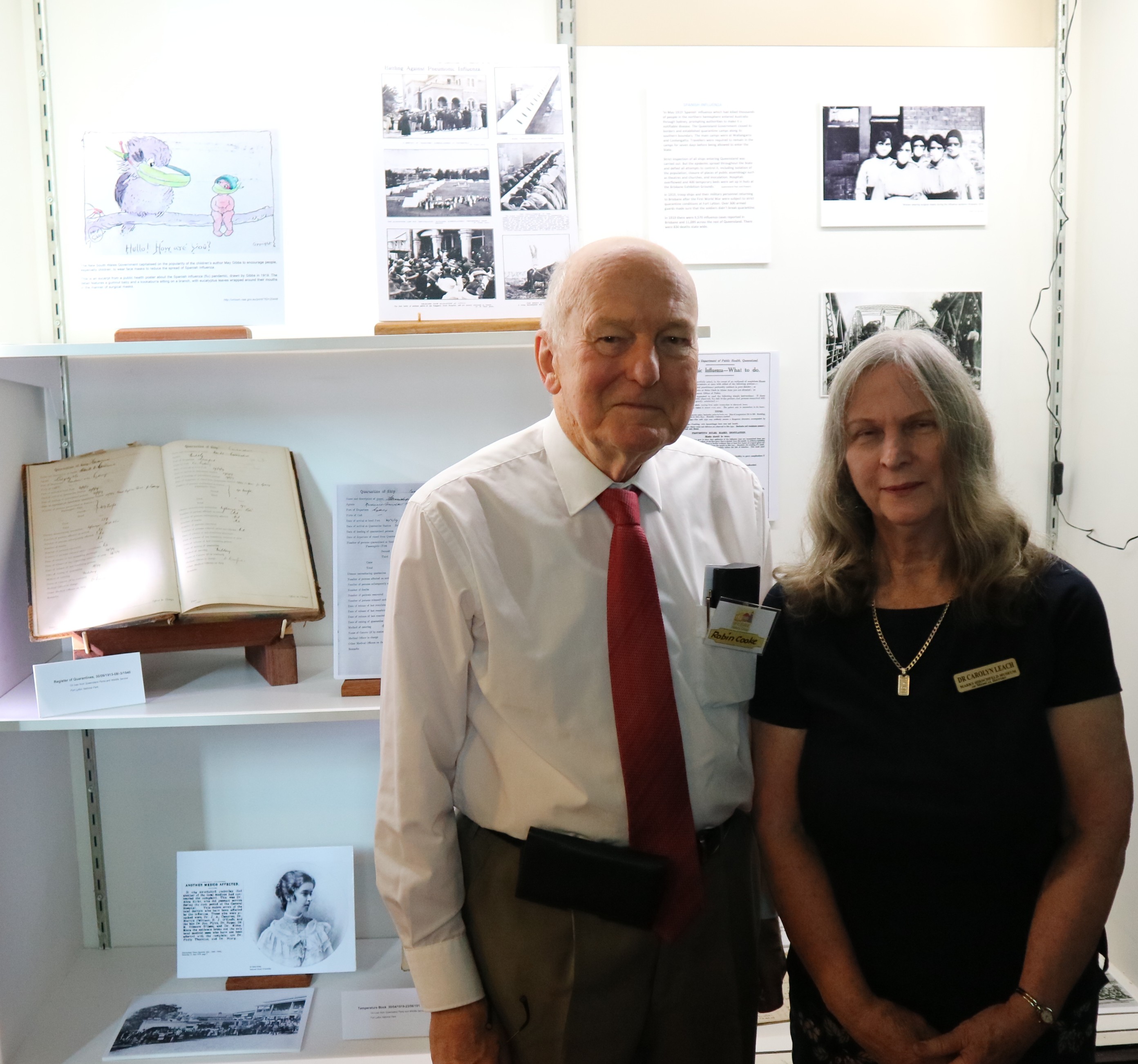 Dr Robin Cooke and Dr Carolyn Leach