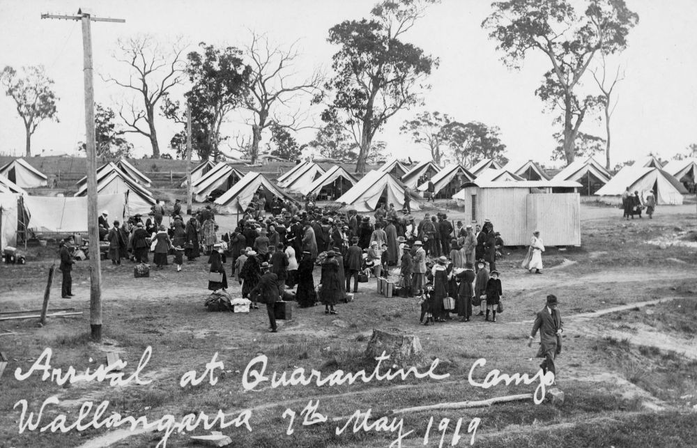 Queensland Quarantine camp, 1919 Spanish Flu. Courtesy of the State Library of Queensland