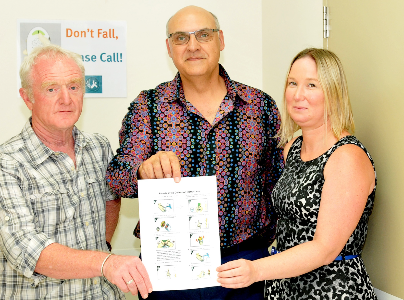 Dr Rob Eley, David Toohey, card illustrator, Chantelle Judge, PAH Clincal Research Nurse.