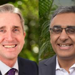 Professor David Johnson (left) and Professor Maher Gandhi (right)
