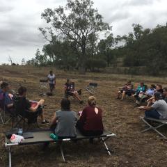 Students attend a workshop in Theodore. 