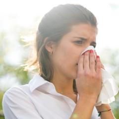 About 50-90 per cent of people get a runny nose when it's cold.
