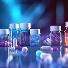 Bottles of different pills