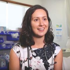 Caitlin, a UQ medical student