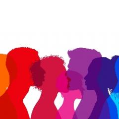 Colourful silhouettes