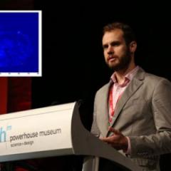 Medical undergraduate Charles Baker has developed a mathematical model to improve liver imaging methods. Inset: An image of a liver with five lesions.