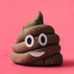 smiling poop