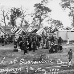 Queensland Quarantine camp, 1919 Spanish Flu. Courtesy of the State Library of Queensland