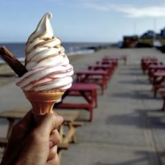 An ice cream on a summer’s day may hit the spot, but it won’t help you beat the heat. Mark Crossfield/Flickr, CC BY-NC-SA